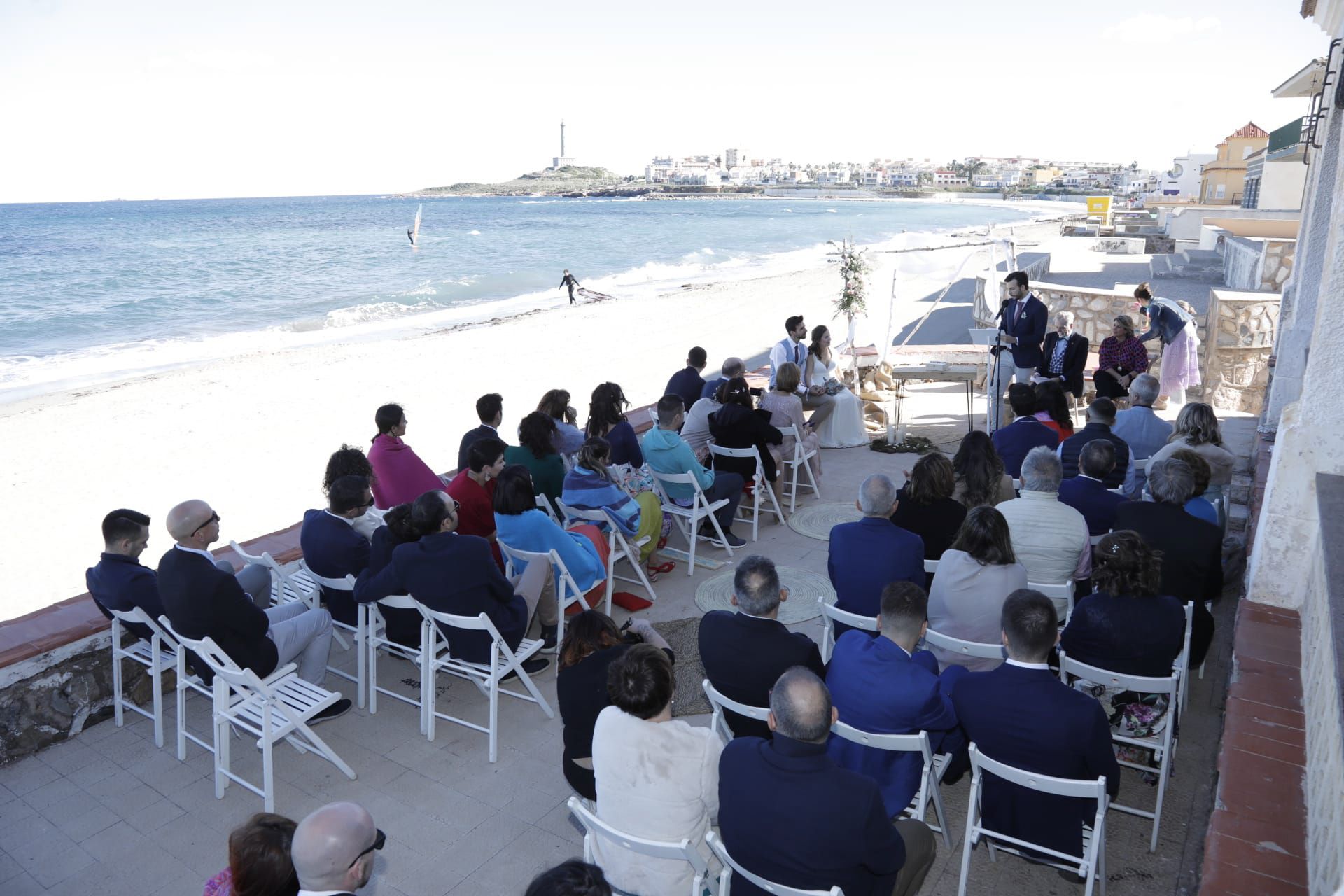 La primera boda celebrada en la playa en Cartagena