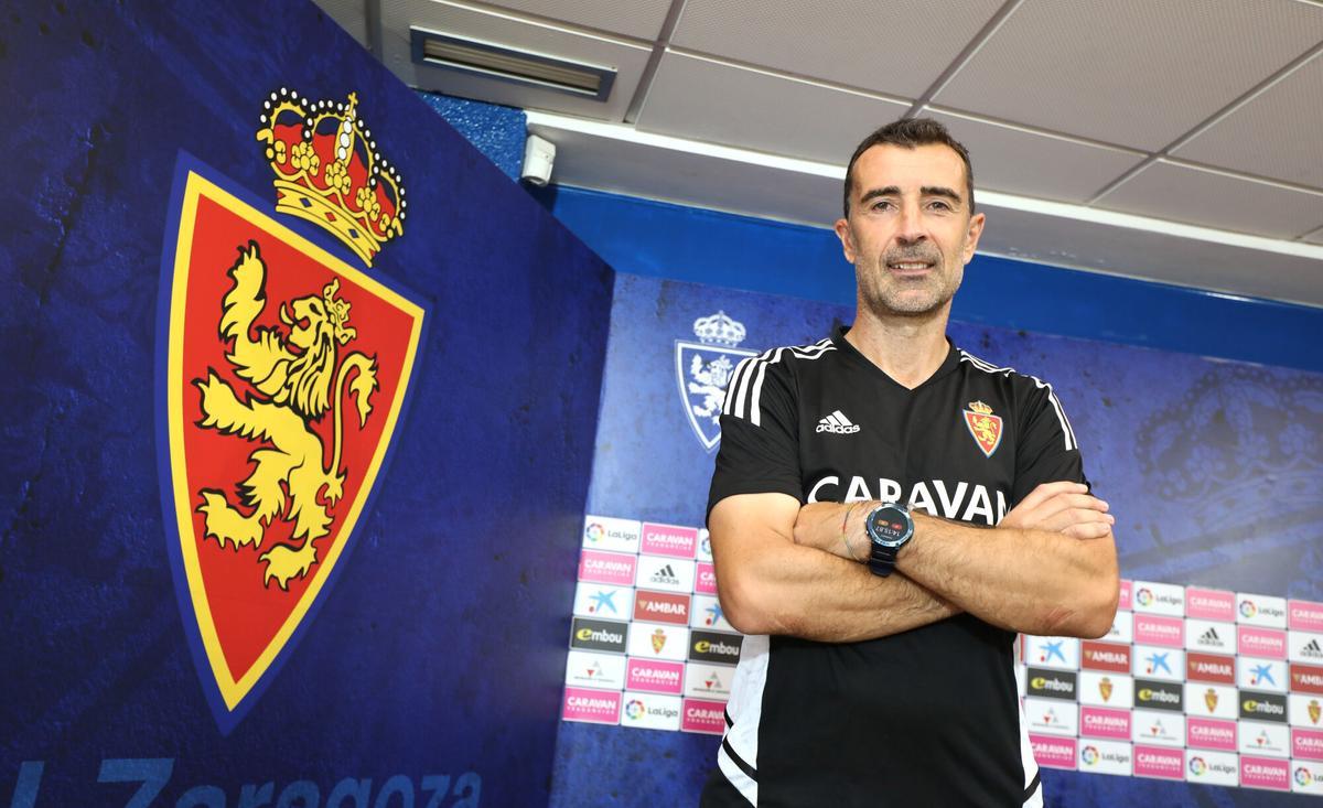 RUEDA DE PRENSA DE CARCEDO. ENTRENADOR DEL REAL ZARAGOZA. ROMAREDA