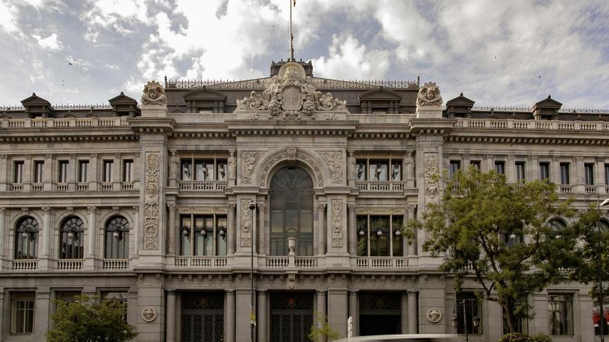 Fachada del edificio del Banco de España.