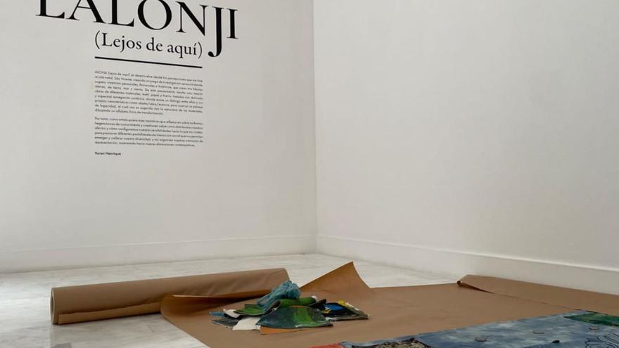 La sala donde se iba a exponer la muestra ‘Lalonki (Lejos de aquí)’ del artista Yuran Henrique, agredido en la capital.