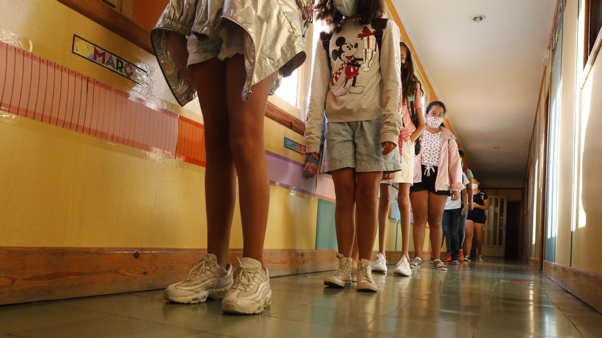 BARCELONA 14/09/2020 Sociedad. Vuelta al cole Primer dia de colegio en la Escola L' Esperança. FOTO de FERRAN NADEU