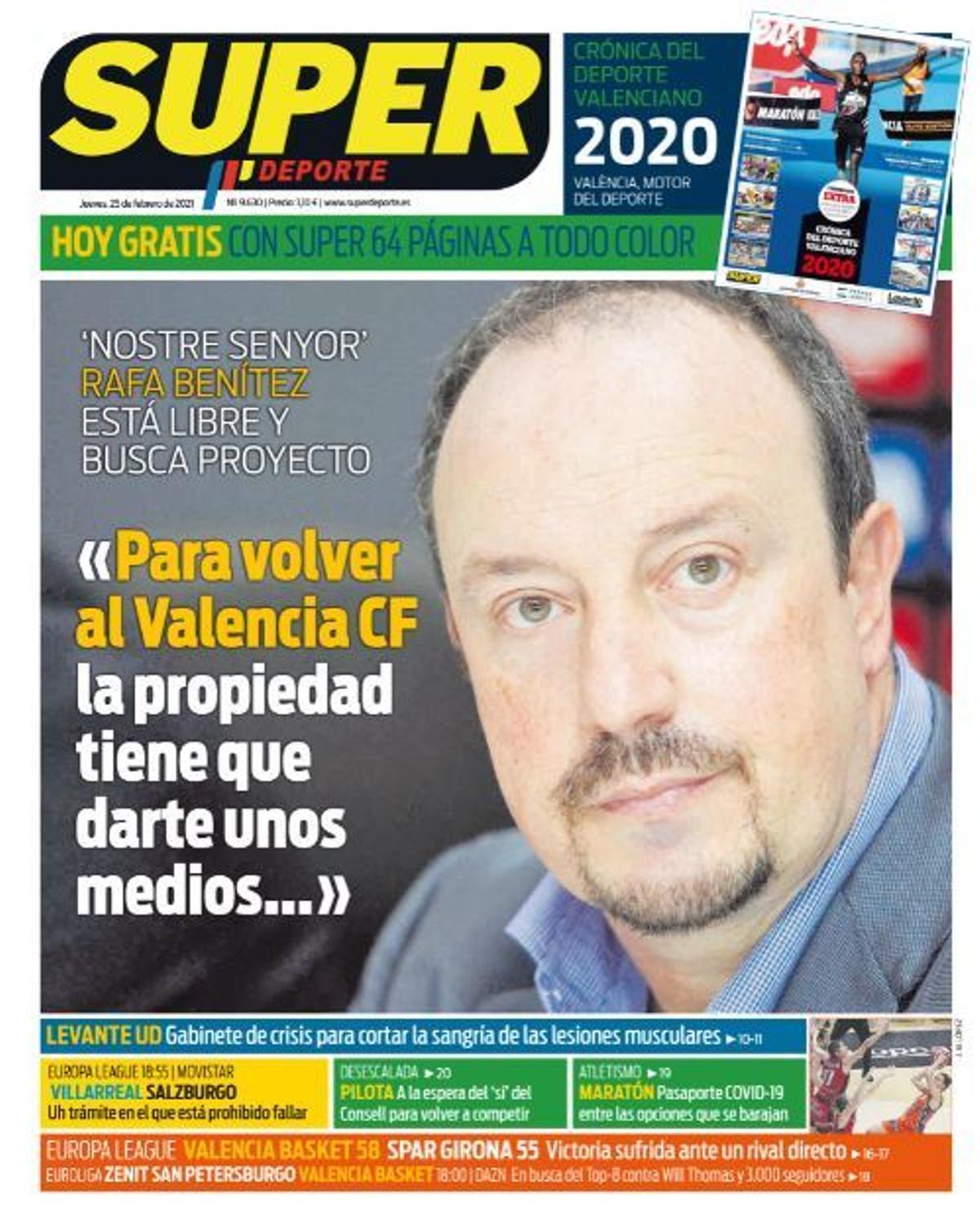 La portada de SUPER del jueves