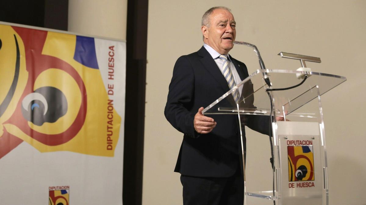 El presidente de la Diputación Provincial de Huesca (DPH), el socialista Miguel Gracia, en una imagen de archivo.