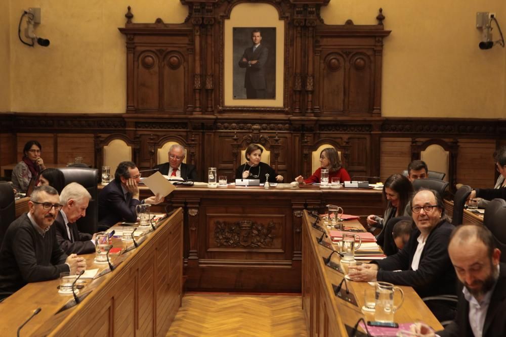 Pleno municipal en Gijón.