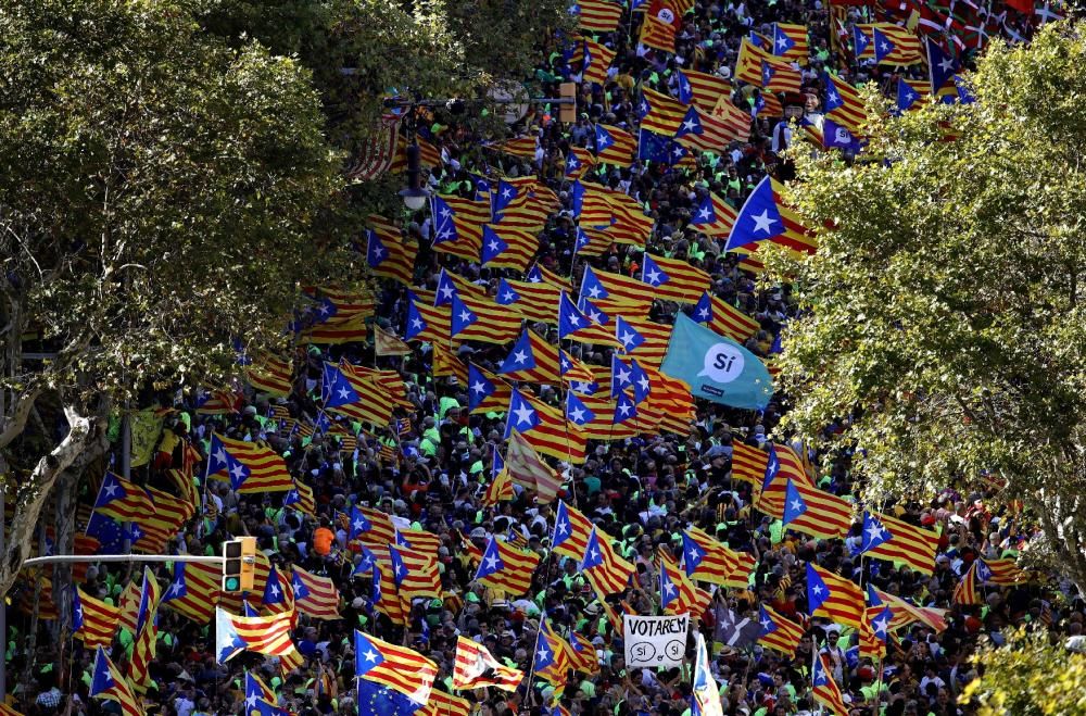 Concentració per la Diada 2017 a Barcelona