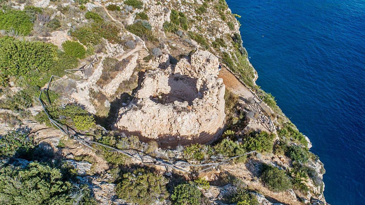 Vista aérea del Castell de la Granadella de Xàbia. | MUSEU DE XÀBIA