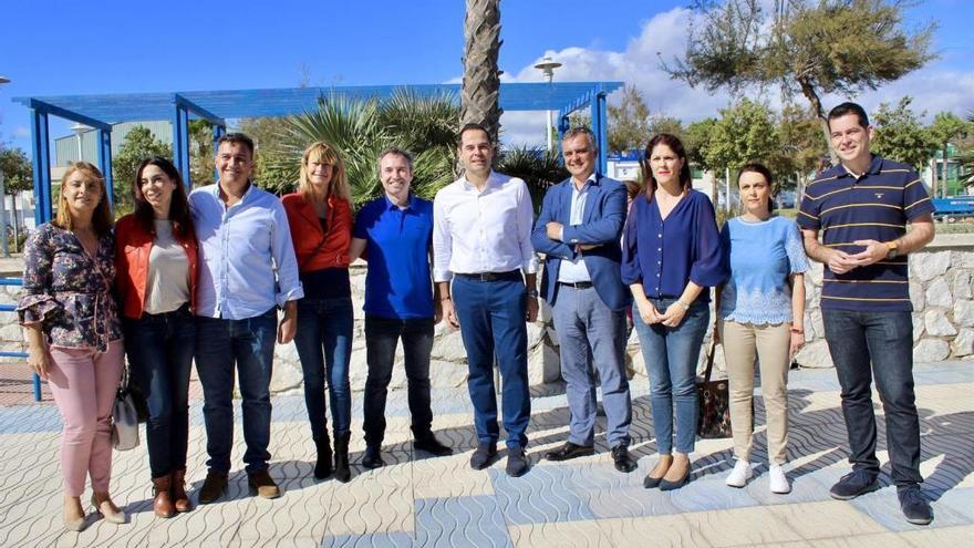 El vicepresidente de la Comunidad de Madrid, Ignacio Aguado, participa en Málaga en un encuentro Ciudadano con los números uno y dos al Congreso Guillermo Díaz e Irene Rivera.