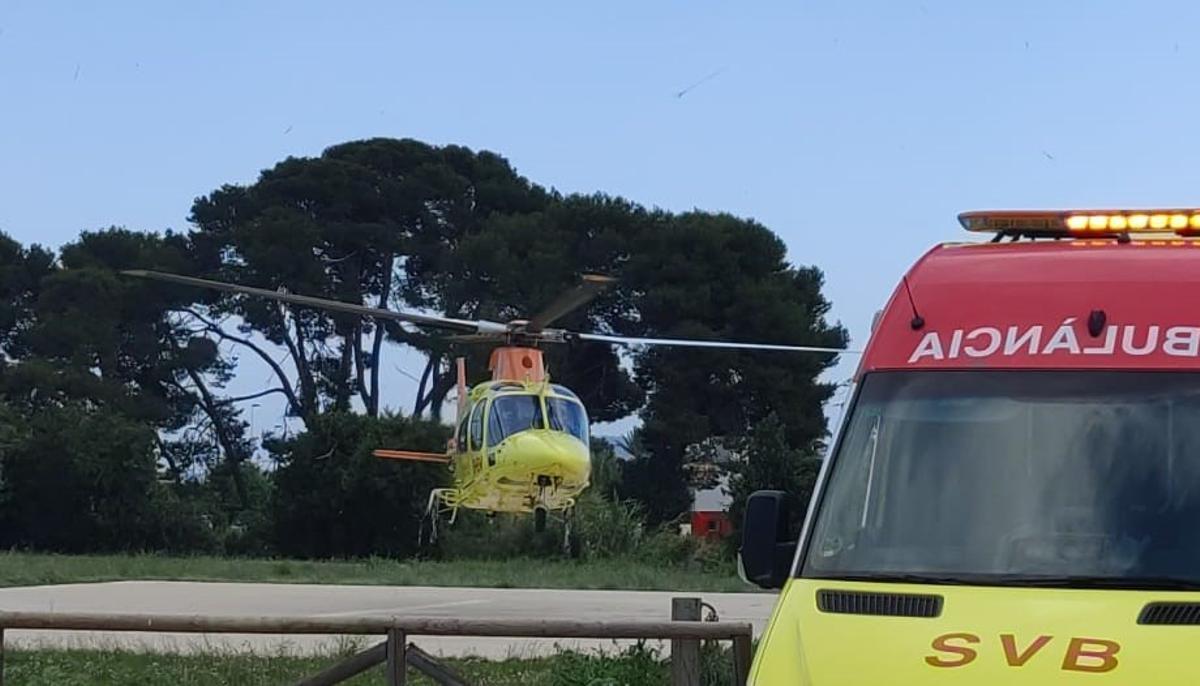 Imagen de archivo del helicóptero medicalizado