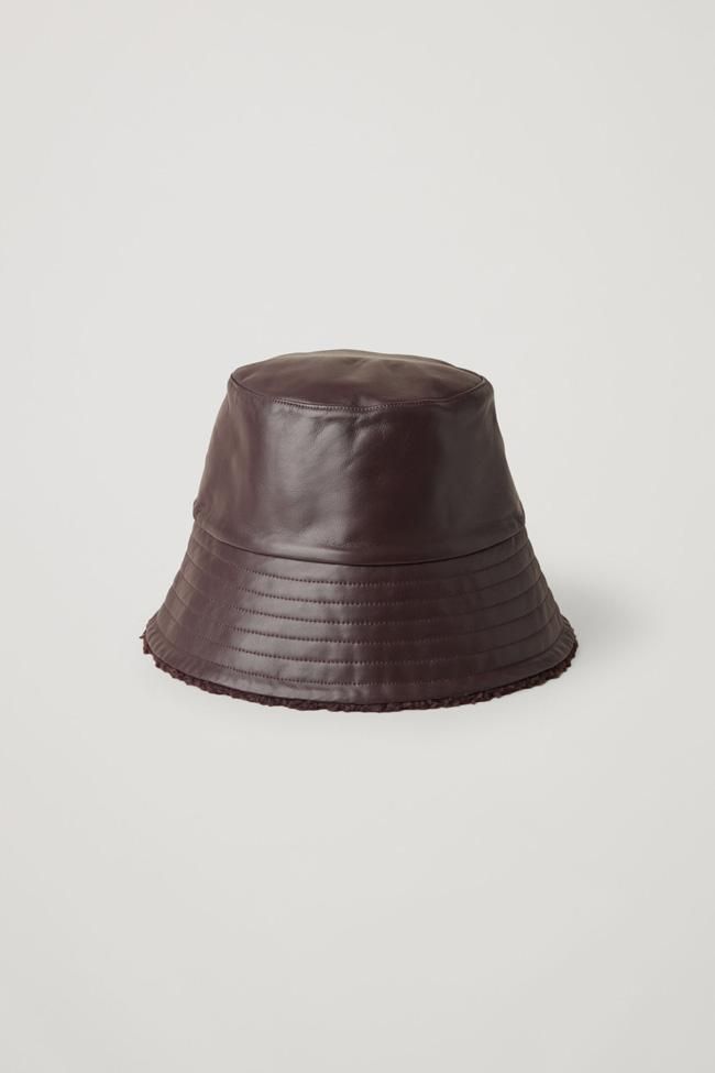 Sombrero 'bucket' reversible y afelpado, de COS