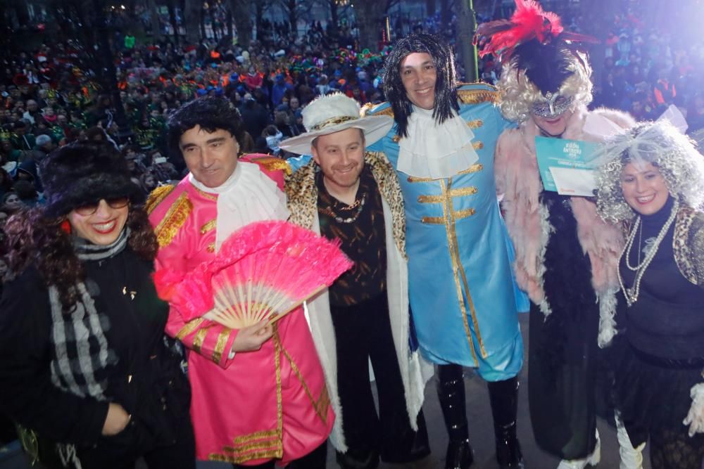 Carnaval en Gijón 2018: entrega de premios a los mejores disfraces.