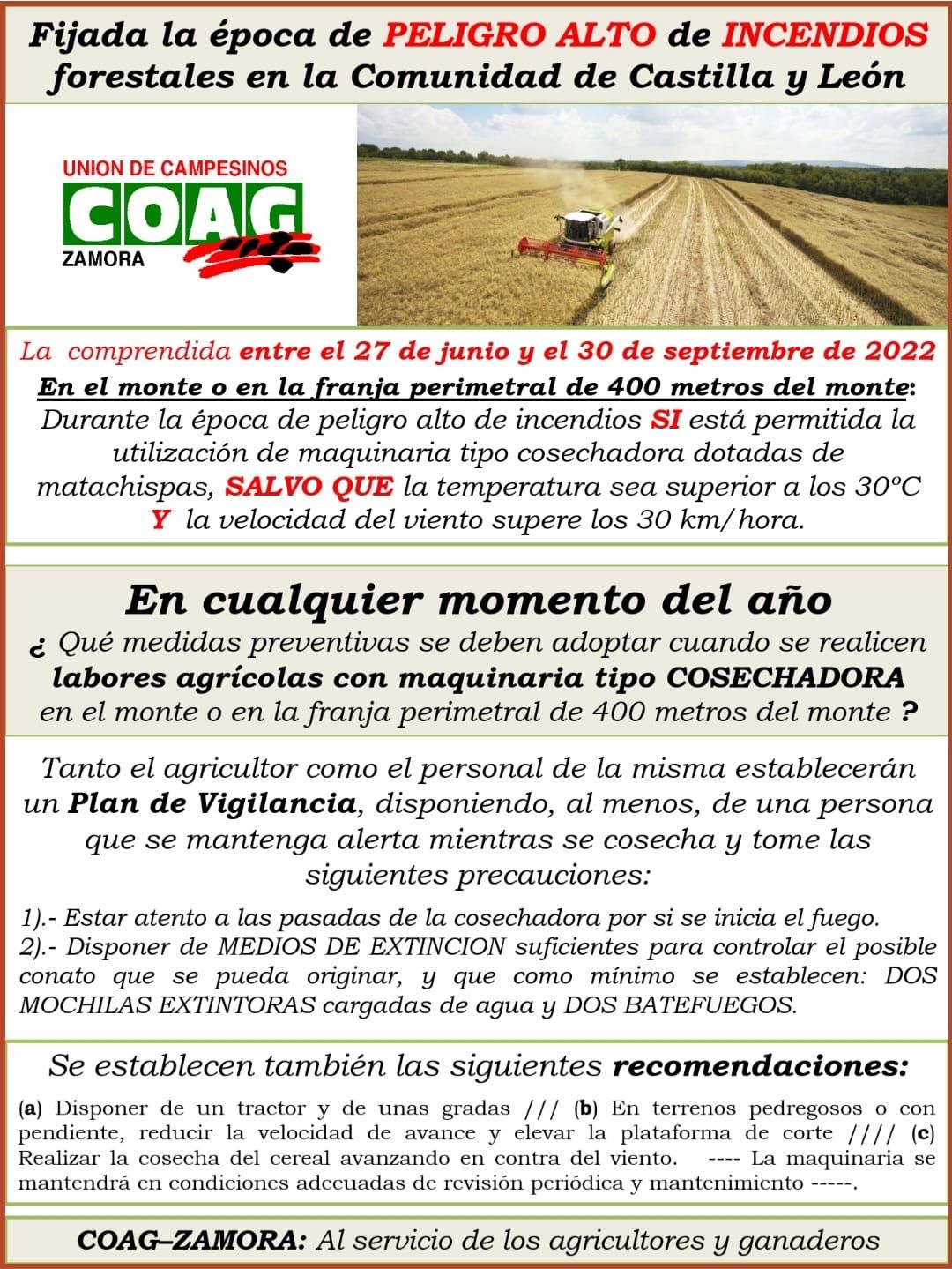 Información de COAG