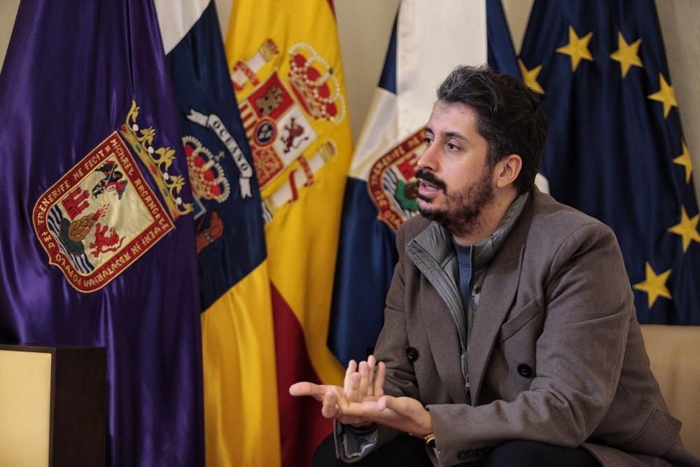 Entrevista a Luis Yeray Gutiérrez | Alcalde de La Laguna/16/04/2020  | 16/04/2020 | Fotógrafo: María Pisaca Gámez