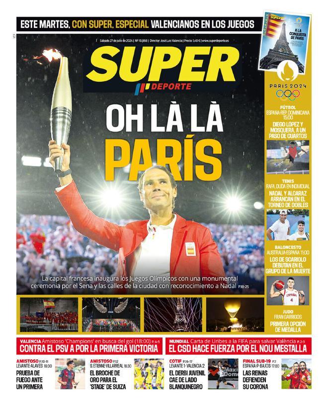Las portadas de la prensa deportiva de hoy, sábado 27 de julio