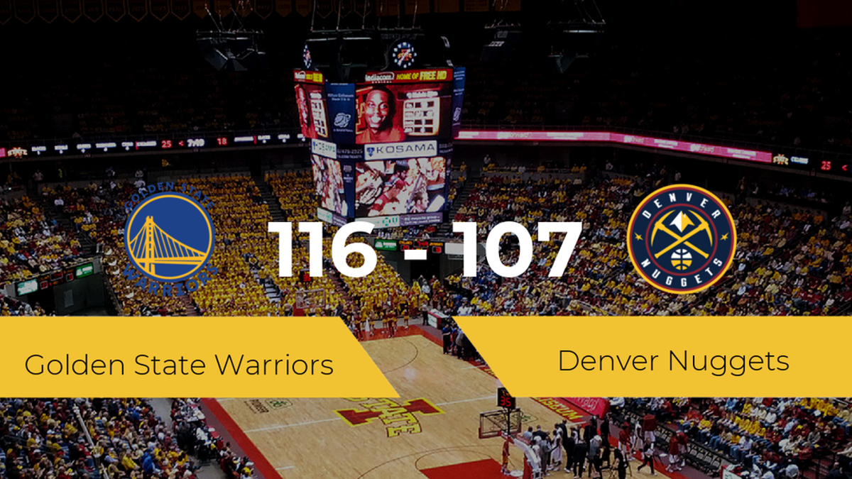 Victoria de Golden State Warriors ante Denver Nuggets por 116-107