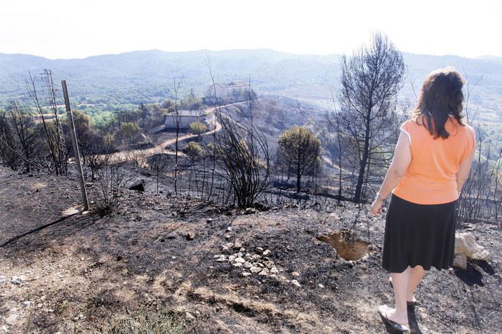 L'endemà de l'incendi a Girona