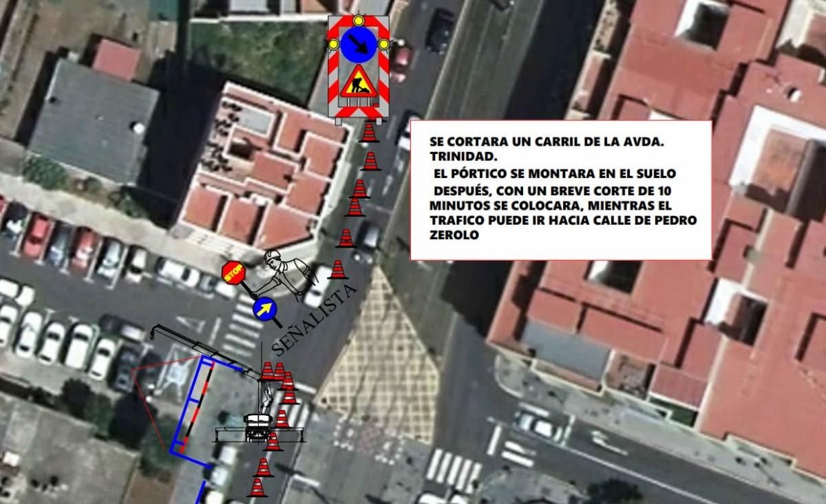Plans of the works to be undertaken on Avenidad de Trinidad