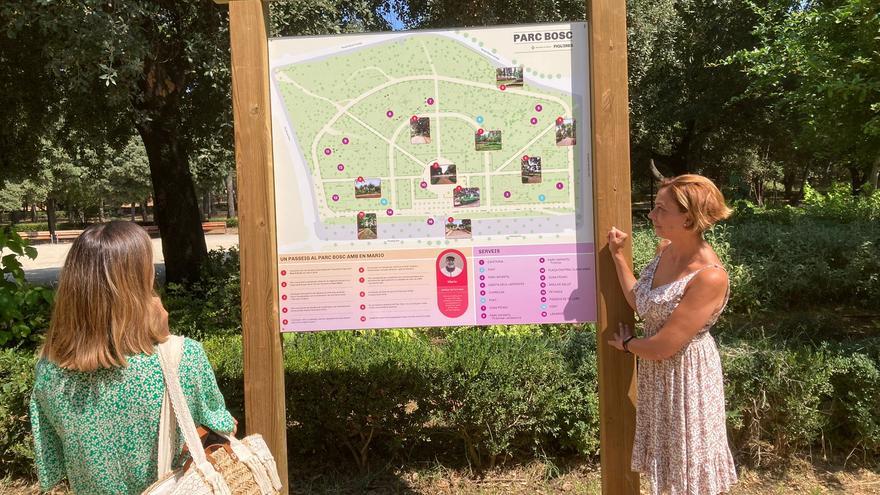 Figueres senyalitza nous itineraris del Parc Bosc per descobrir els seus racons emblemàtics