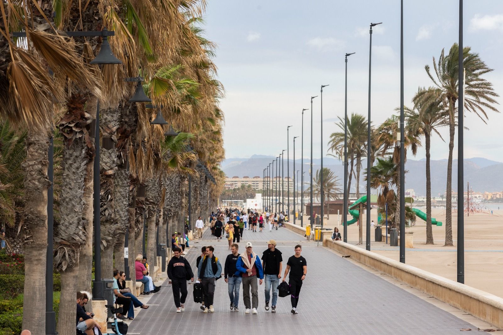 Temporal de viento en València