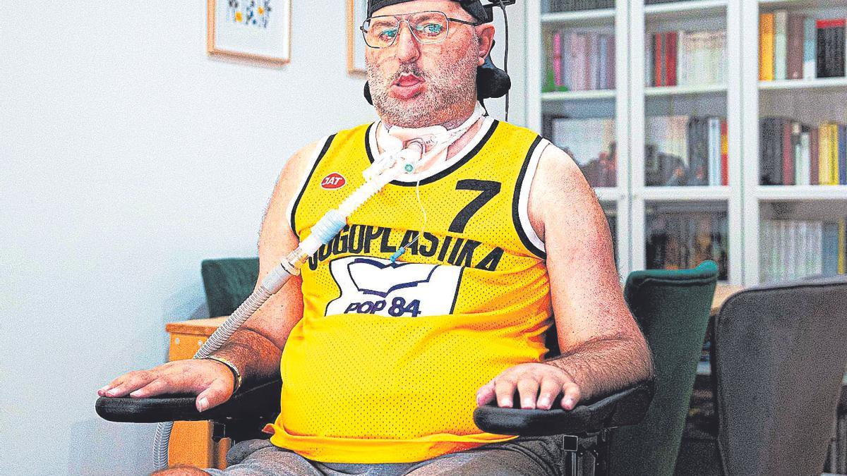 José Juan Rodríguez, paciente del área sanitaria de Vigo diagnosticado en el año 2019 de ELA.