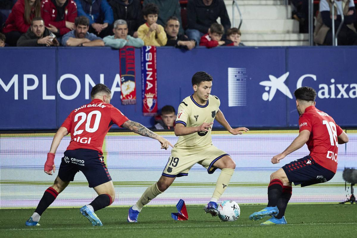 Roony Bardghji no tuvo su mejor noche ante Osasuna