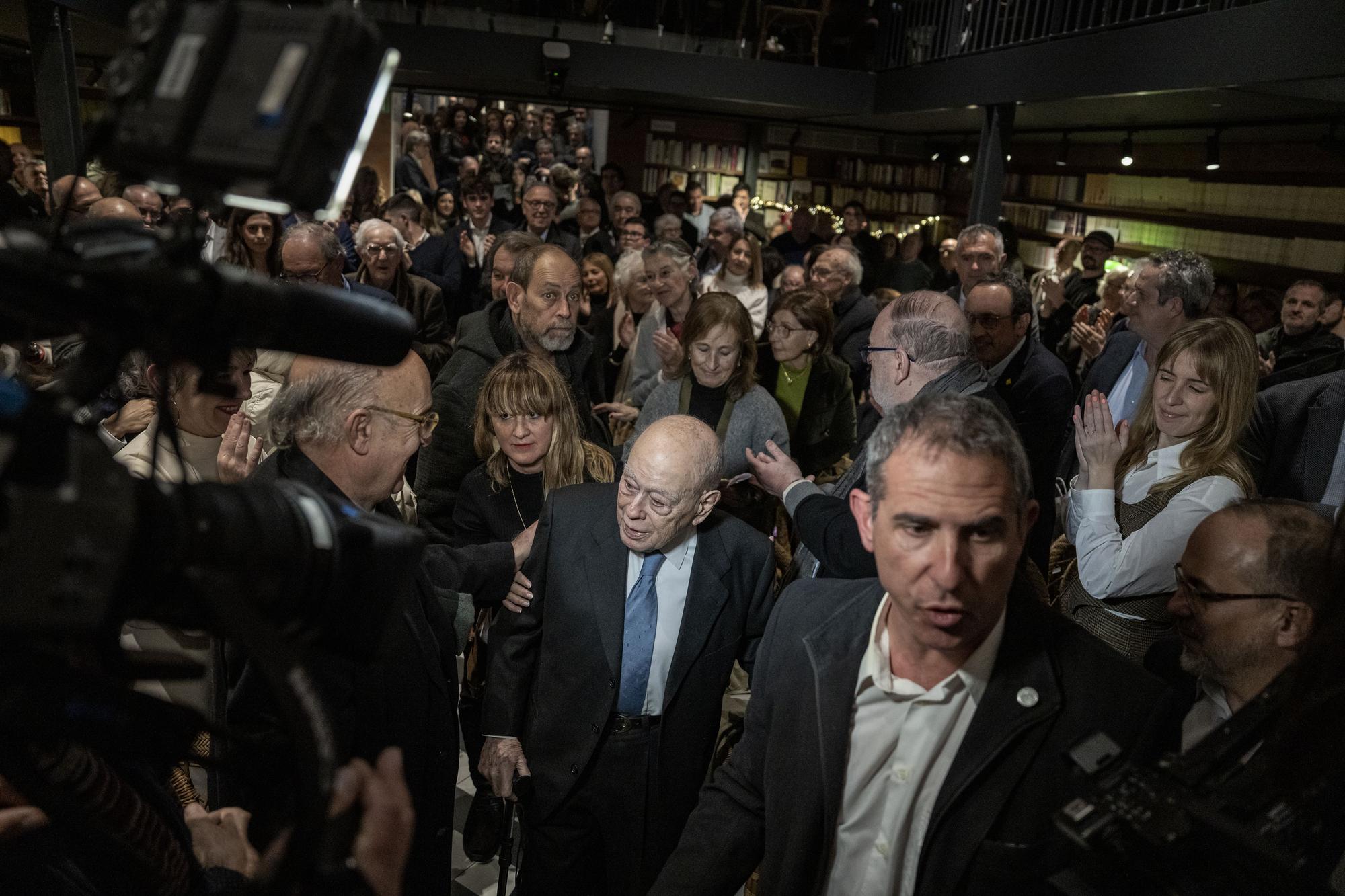 Jordi Pujol en la presentación de una reedición de &quot;Dels turons a l'altra banda del riu&quot;