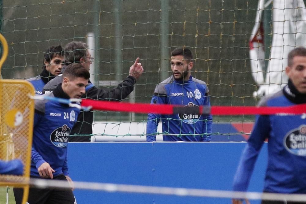 El Dépor se entrena antes del duelo de Copa