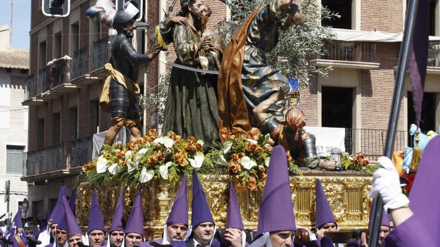 Uno de los pasos de la mañana de los Salzillos de Murcia.