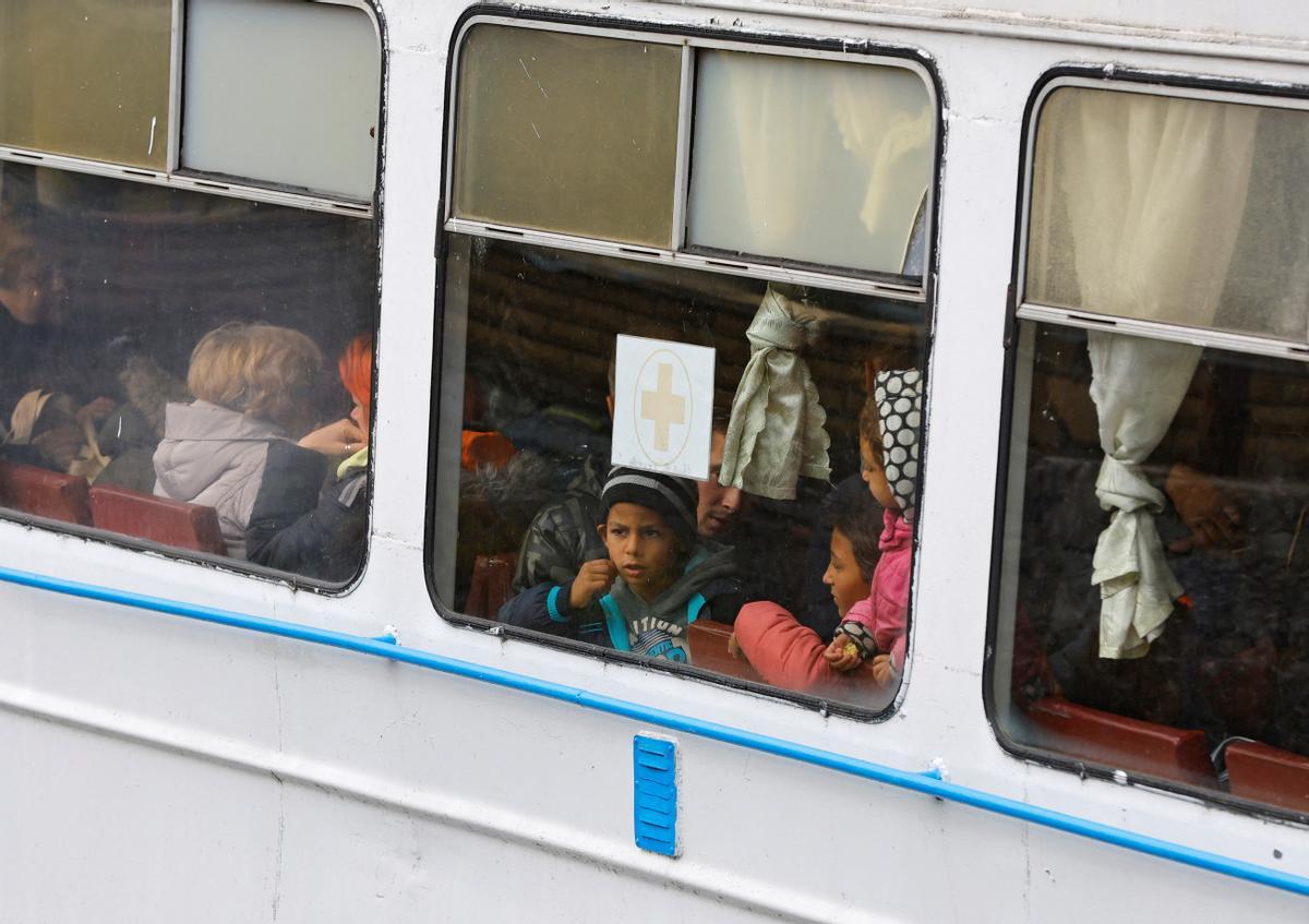 Evacuación de civiles de la ciudad ucraniana de Jersón