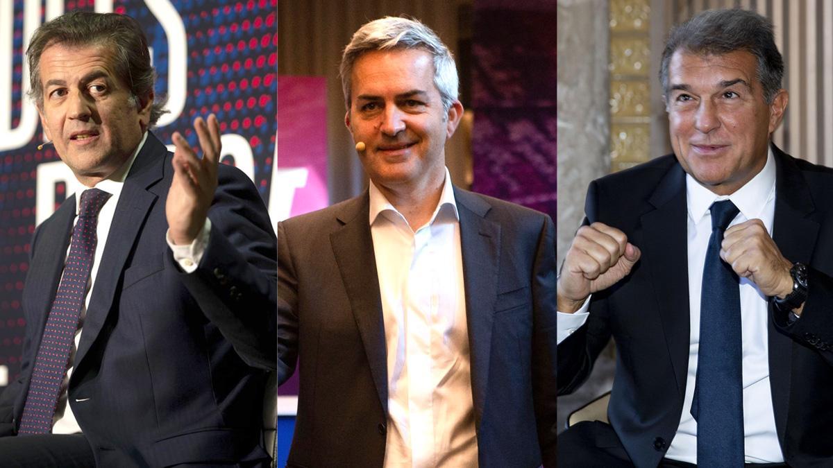 Toni Freixa, Víctor Font y Joan Laporta son los aspirantes a la presidencia del Barça