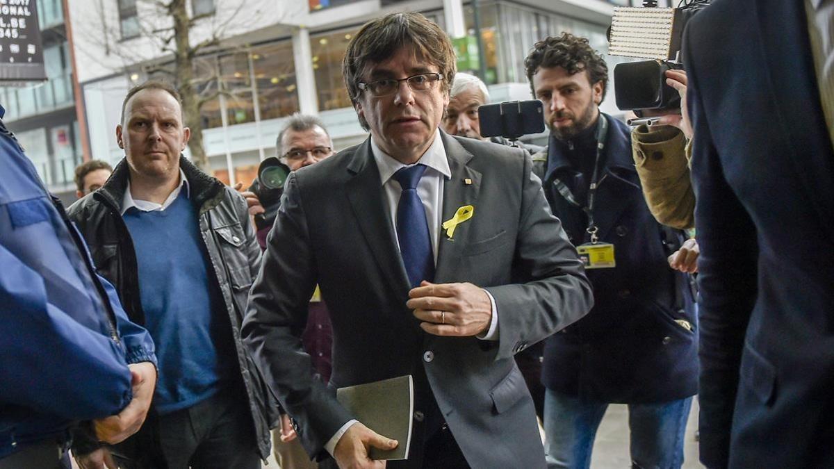 Carles Puigdemont, el pasado 22 de diciembre, en Bruselas.