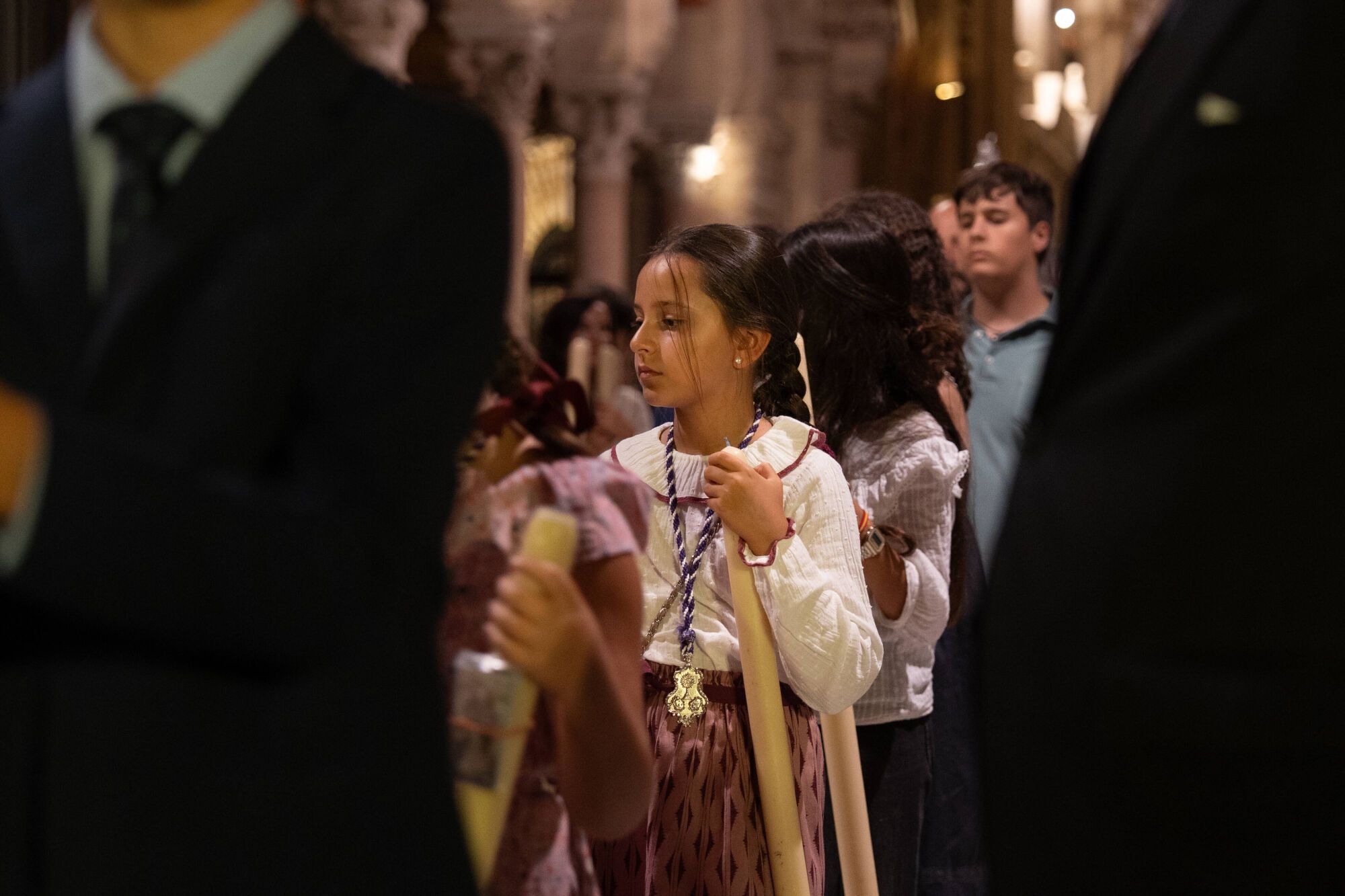 La procesión Reina de los Ángeles de Gloria de Córdoba, en imágenes