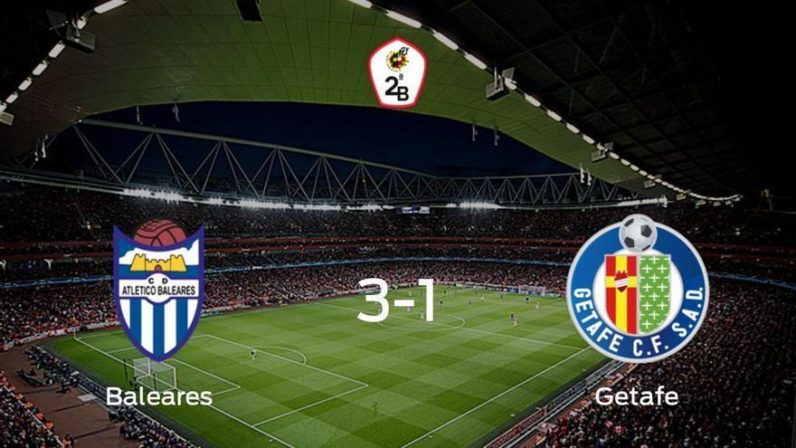El At. Baleares se lleva tres puntos después de vencer 3-1 al Getafe B