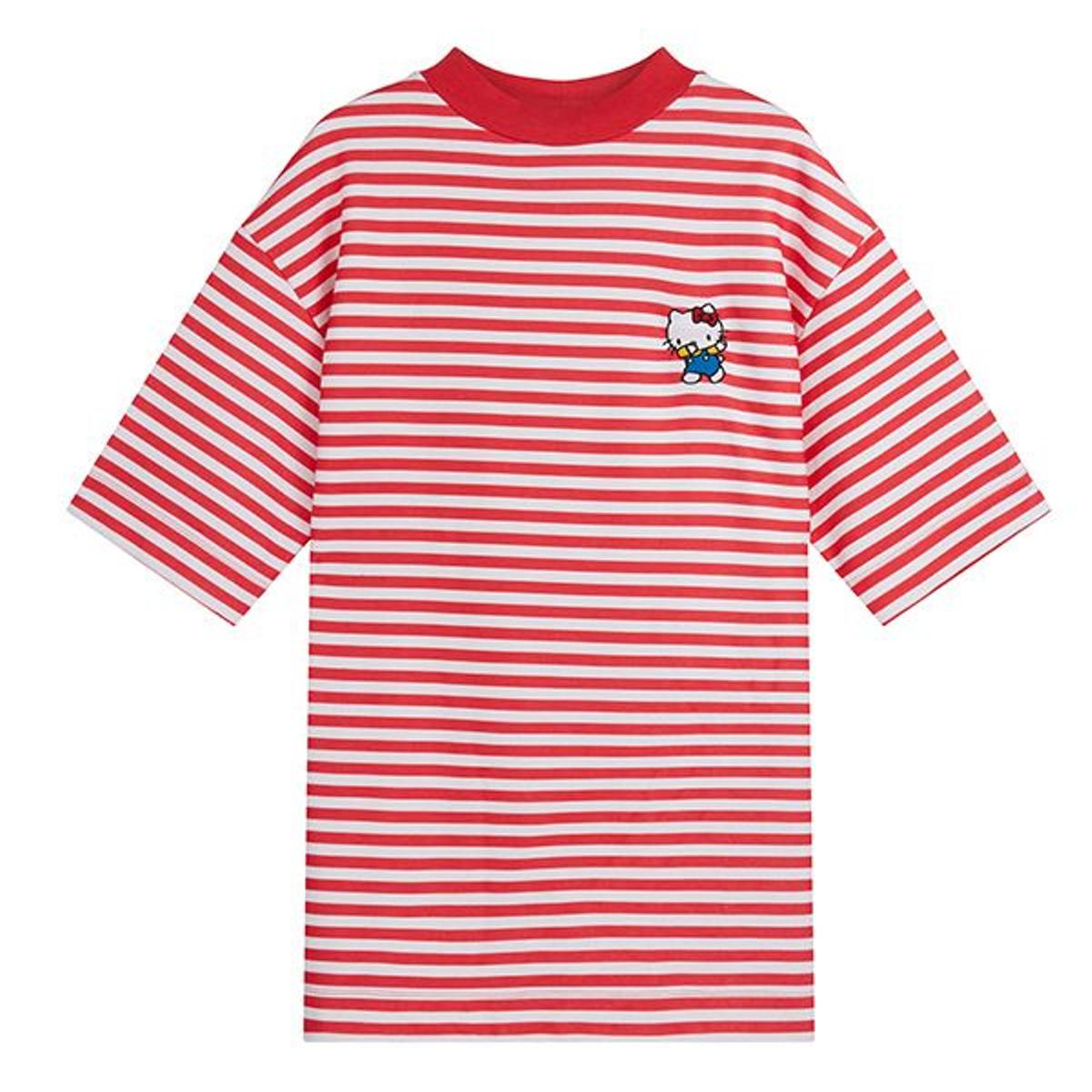 Camiseta de rayas rojas de Asos x Hello Kitty