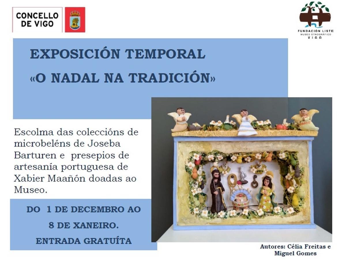 La exposición &quot;O Nadal na tradición&quot; estará abierta hasta el 8 de enero.