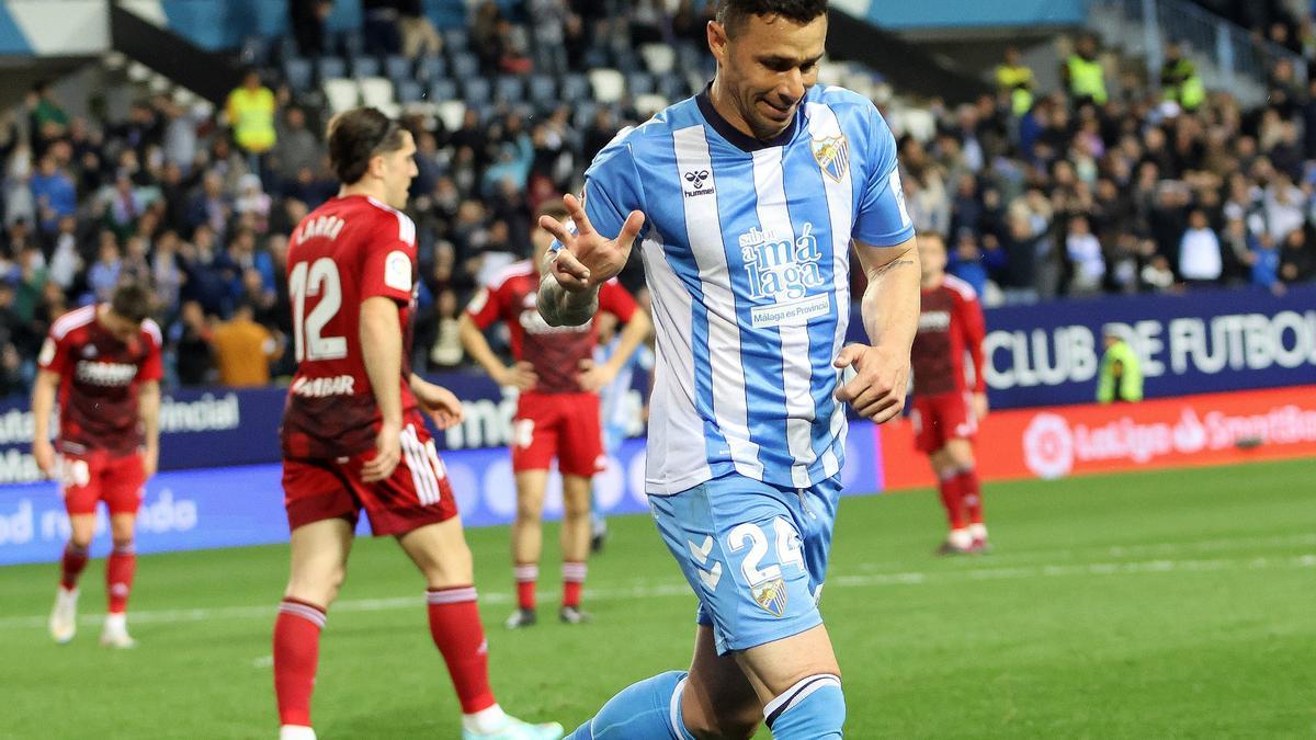 Rubén Castro logró dos tantos ante el Real Zaragoza.