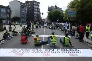 El sector del metal en O Salnés y Ullán paralizado por la segunda jornada de huelga