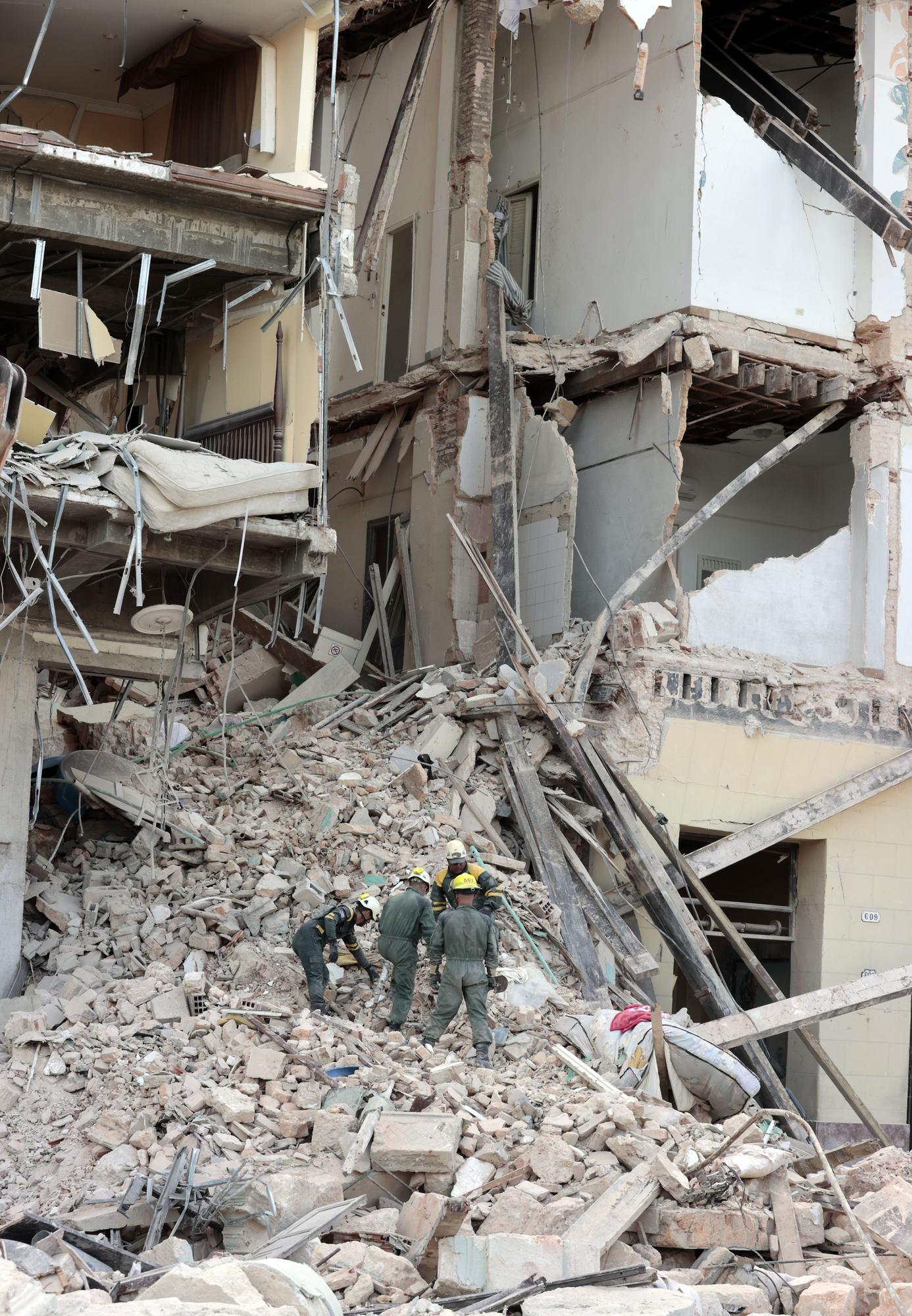 Así quedó el Hotel Saratoga tras la explosión de La Habana