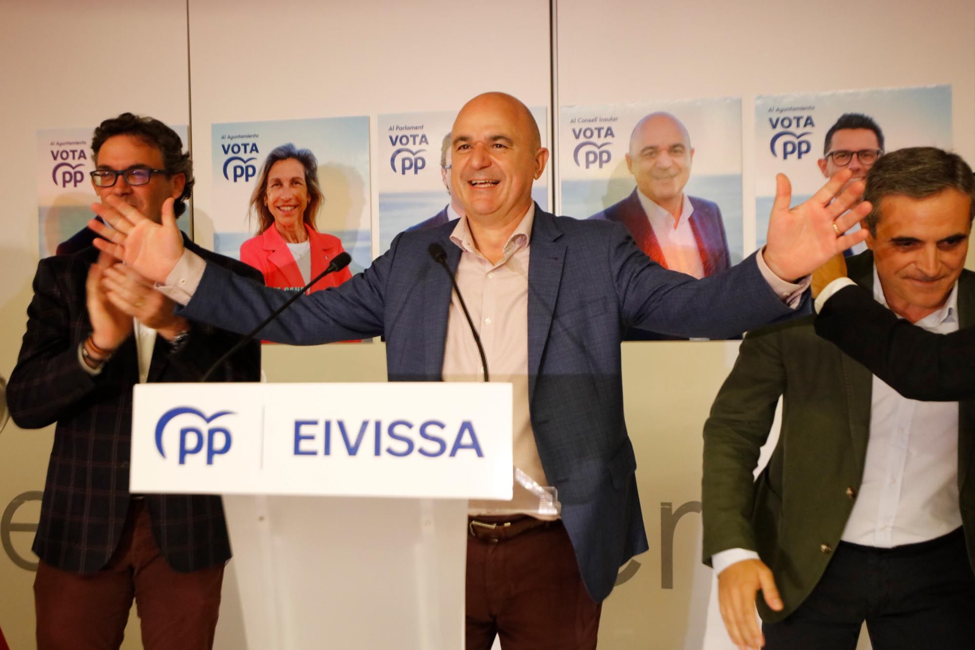 El PP celebra su triunfo en las elecciones municipales y autonómicas de Ibiza