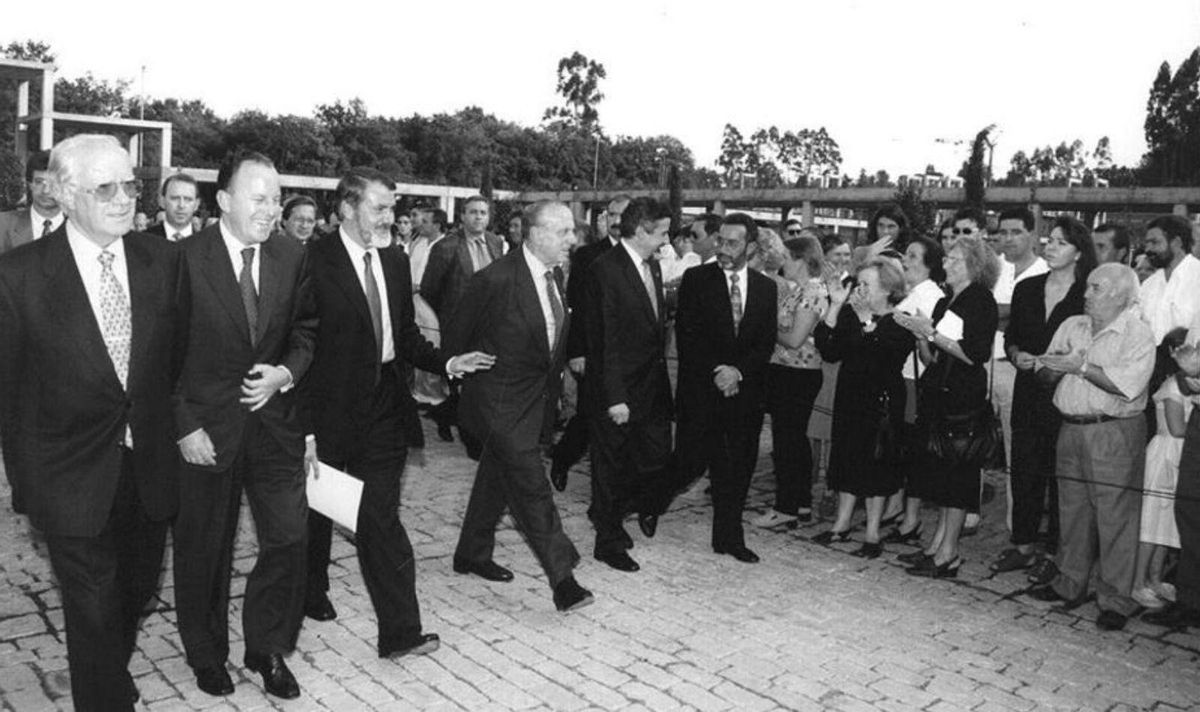 El abogado y exconselleiro estradense, Xesús Palmou, ayer, ante las Academia Galega de Seguridade Pública de Galicia | // BERNABÉ/JAVIER LALÍN