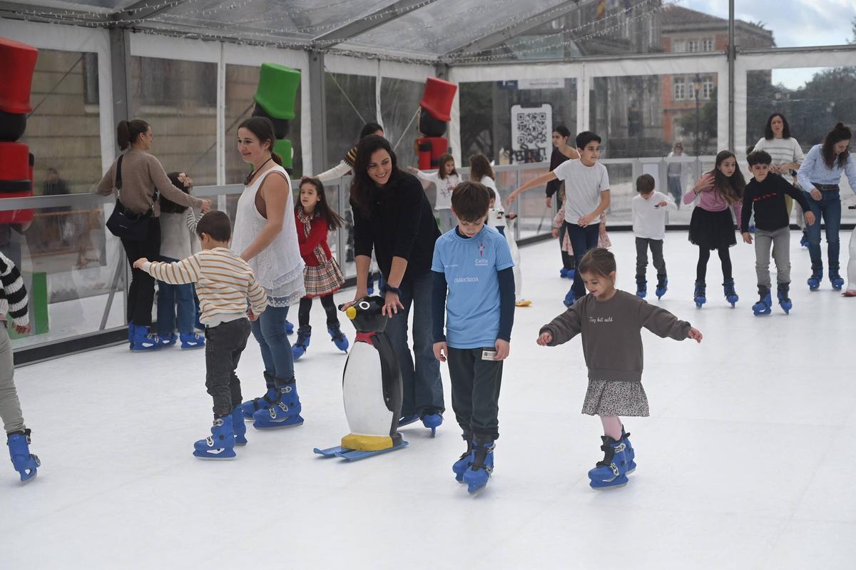 Patinaje en la avenida de Montero Ríos.