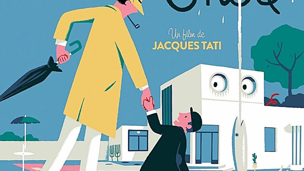 Cartel de la película 'Mon oncle', de Jacques Tati