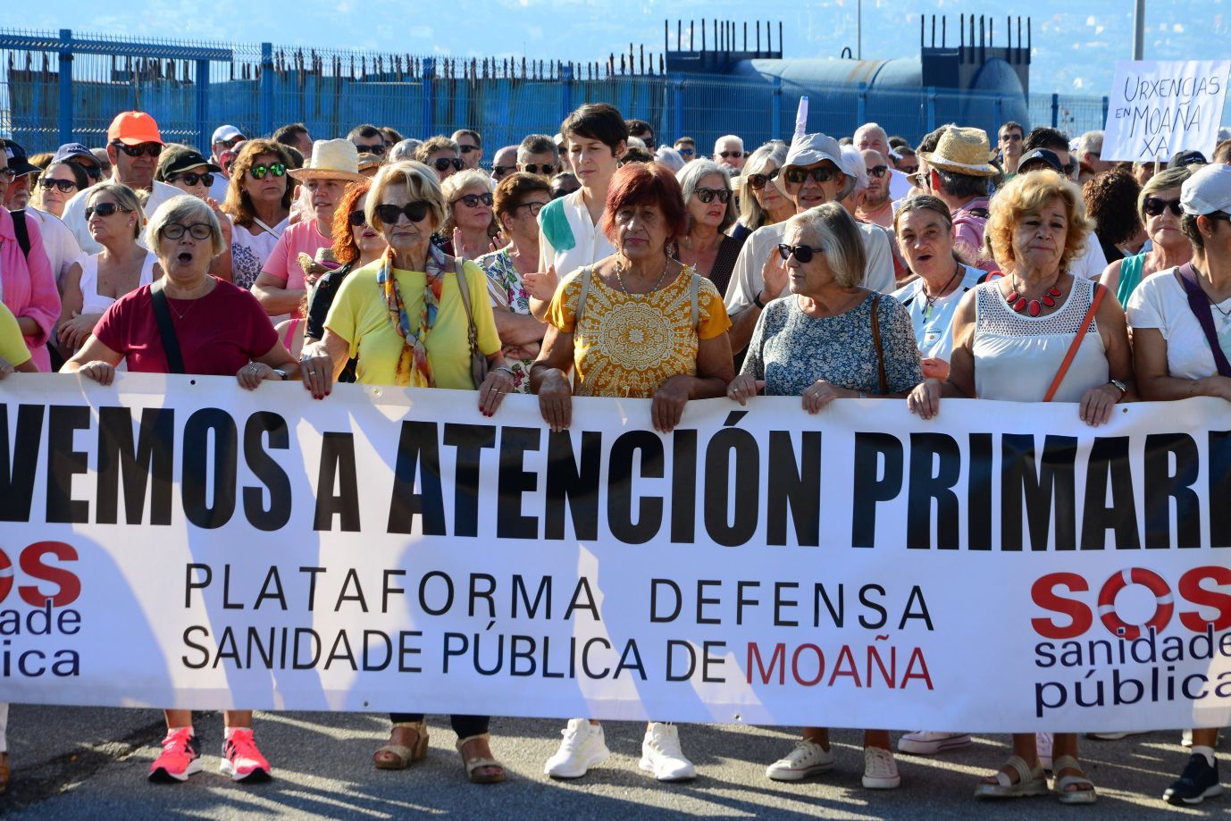 Moaña planta el grito en la calle: "Coa nosa saúde non se xoga"