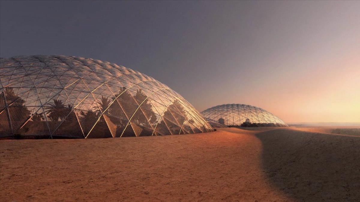 En el desierto de Dubái se está construyendo una copia de una colonia de Marte.