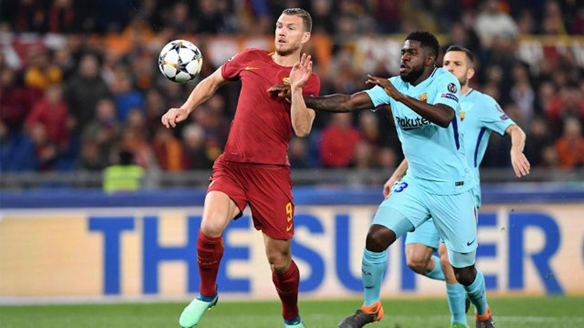 LACHAMPIONS | Roma - FC Barcelona (3-0): Umtiti no pudo evitar el gol de Dzeko