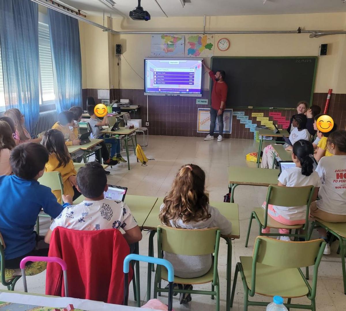 Los niños ingleses a su llegada al colegio de Alcañices. | Ch. S.