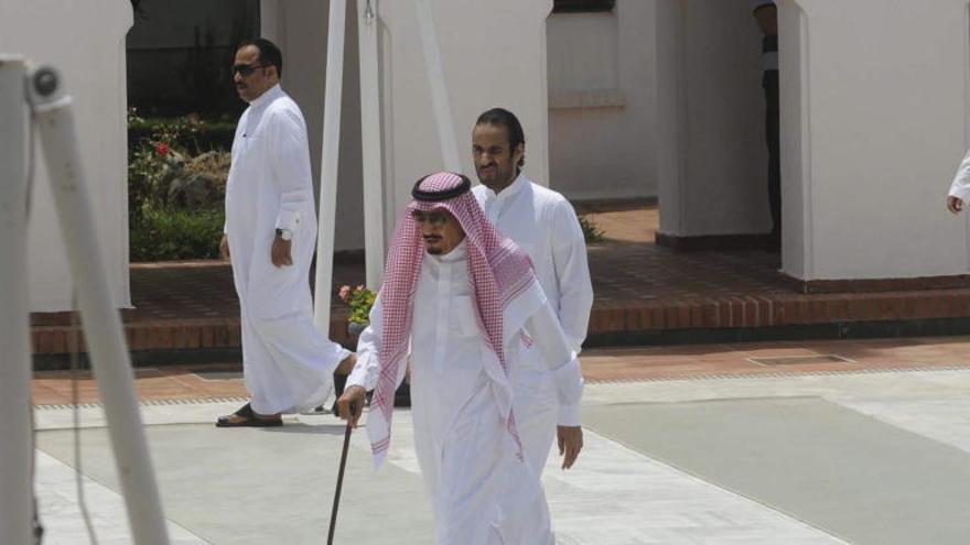 Salman bin Abdulaziz, durante una de sus visitas a Marbella.