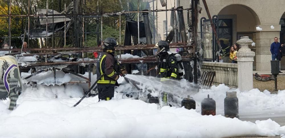 Arde una churrería en Vegadeo