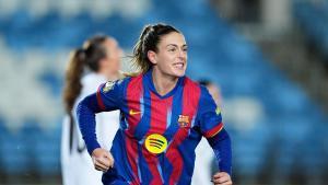 Alexia Putellas of FC Barcelona celebrates a goal during the Spanish Women Cup, Copa de la Reina, Quarterfinal match between Real Madrid and FC Barcelona at Alfredo Di Stefano stadium on February 05, 2026, in Madrid, Spain. AFP7 05/02/2026 ONLY FOR USE IN SPAIN. Dennis Agyeman / AFP7 / Europa Press;2026;SOCCER;SPAIN;SPORT;ZSOCCER;ZSPORT;Real Madrid v FC Barcelona - Copa de la Reina Quarterfinal;