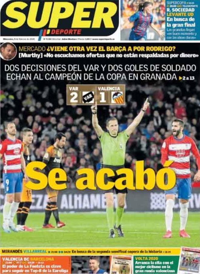 Las portadas del día en la prensa deportiva