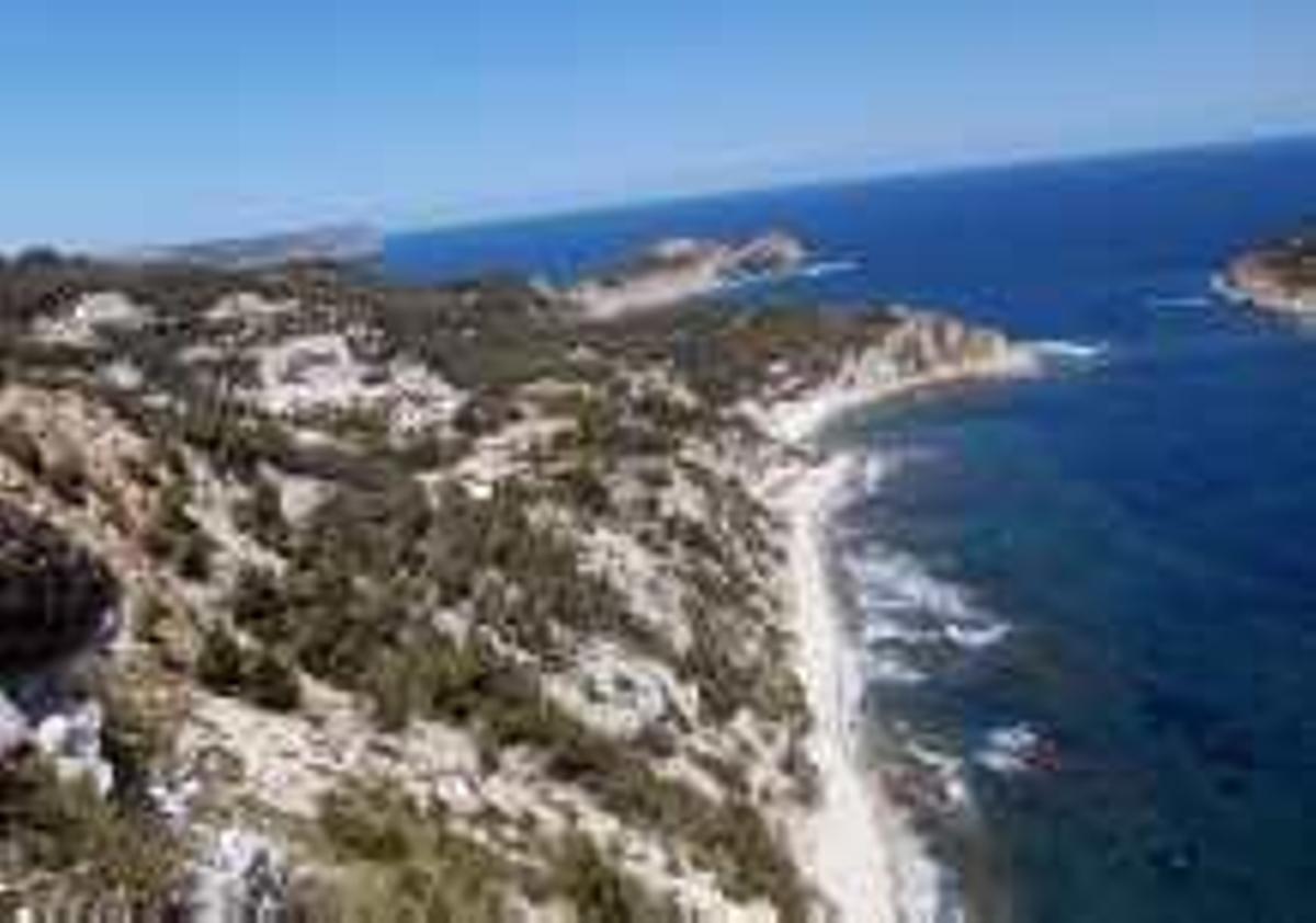 El litoral del Portitxol de Xàbia.